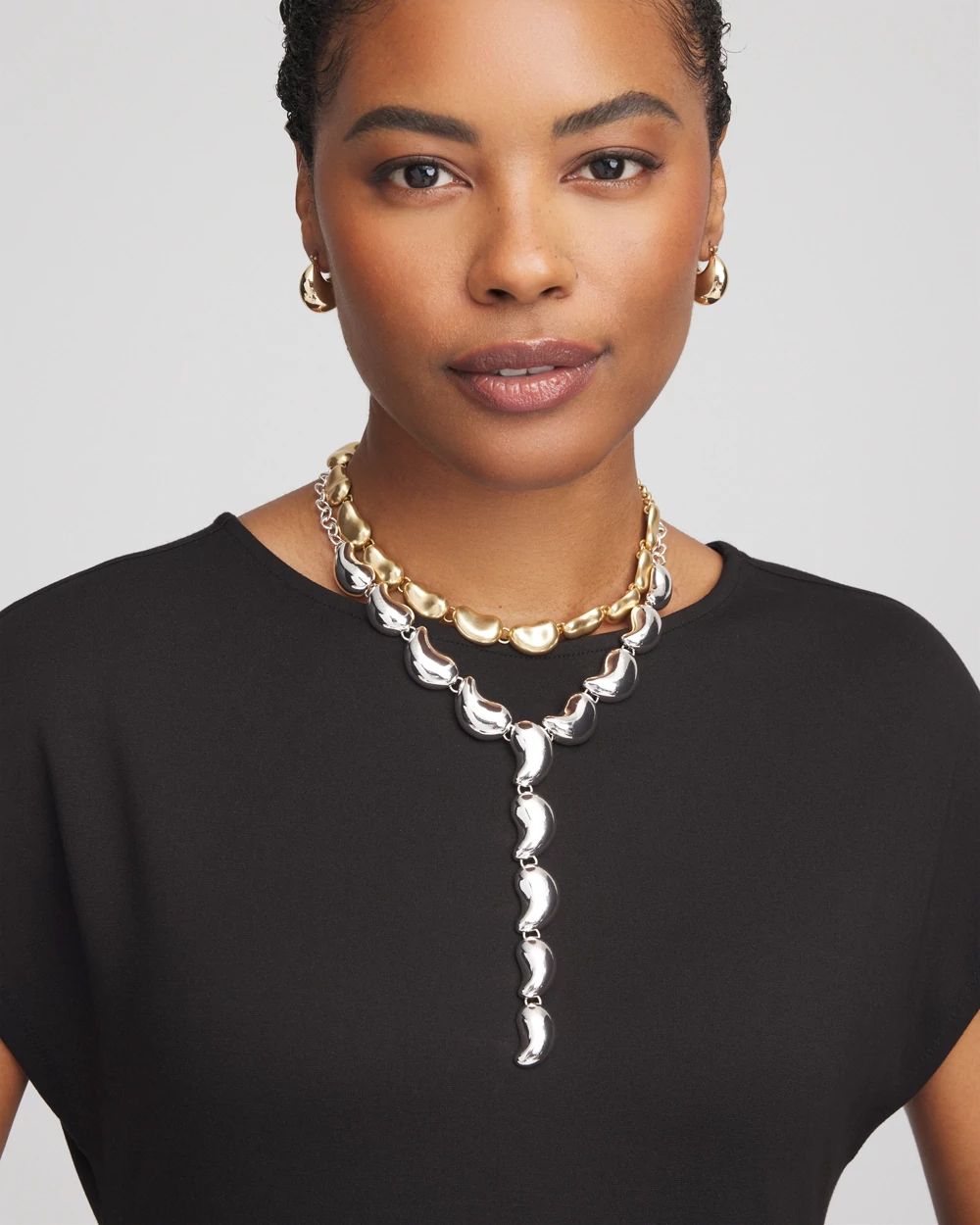 Convertible Mixed-Metals Y-Necklace | Chico's
